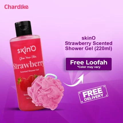 skinO Strawberry Scented Shower Gel 220ml